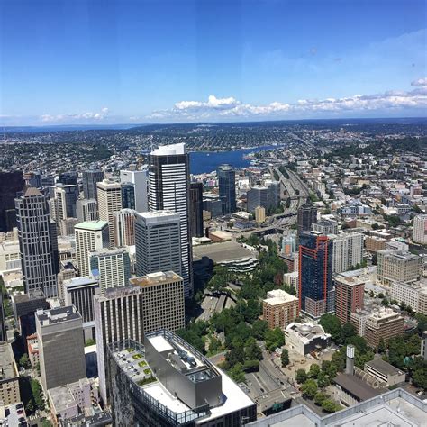 Skyview observatory - Just wondering what people think of the skyview observatory vs. the space needle. I'm not sure if i'm afraid of heights but i never really liked going on a chair lift. I thought i wouldn't like the glass floor of the space needle. I'm not sure if thats scary or not. I also have groupon bucks and could use that towards the observatory groupon.